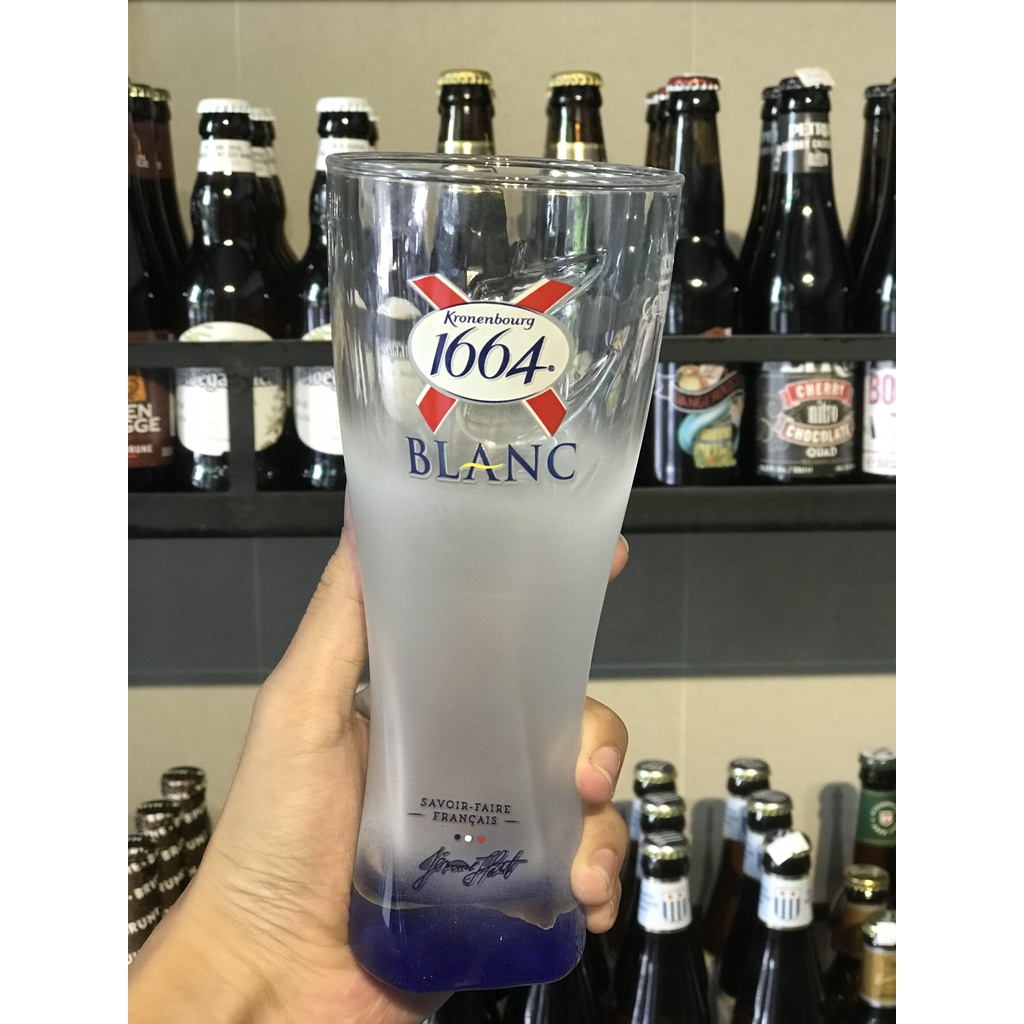 Ly bia 1664 BLANC thuỷ tinh cao cấp