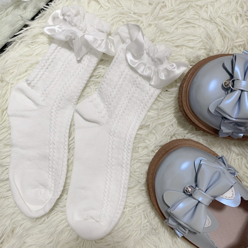 Vớ ngắn họa tiết công chúa ngọt ngào phong cách lolita Nhật Bản cho nữ