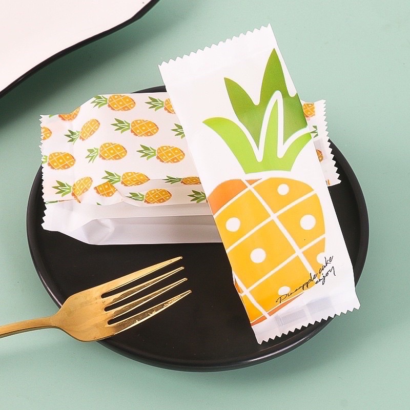 100 Túi đựng kẹo nougat, bánh dứa