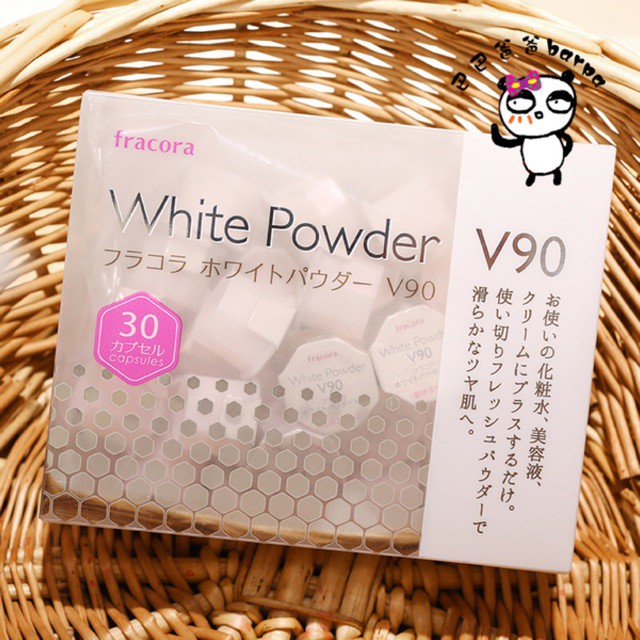 FRACORA BỘT LÀM TRẮNG DA FRACORA WHITE POWDER V90 &lt;HỘP 30V&gt;