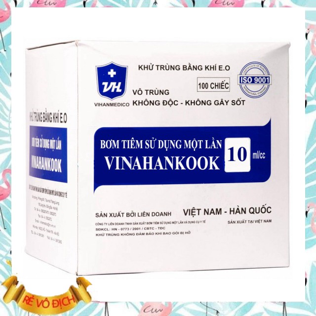 Bơm tiêm Vinahankook 10cc/10ml(h/100c)