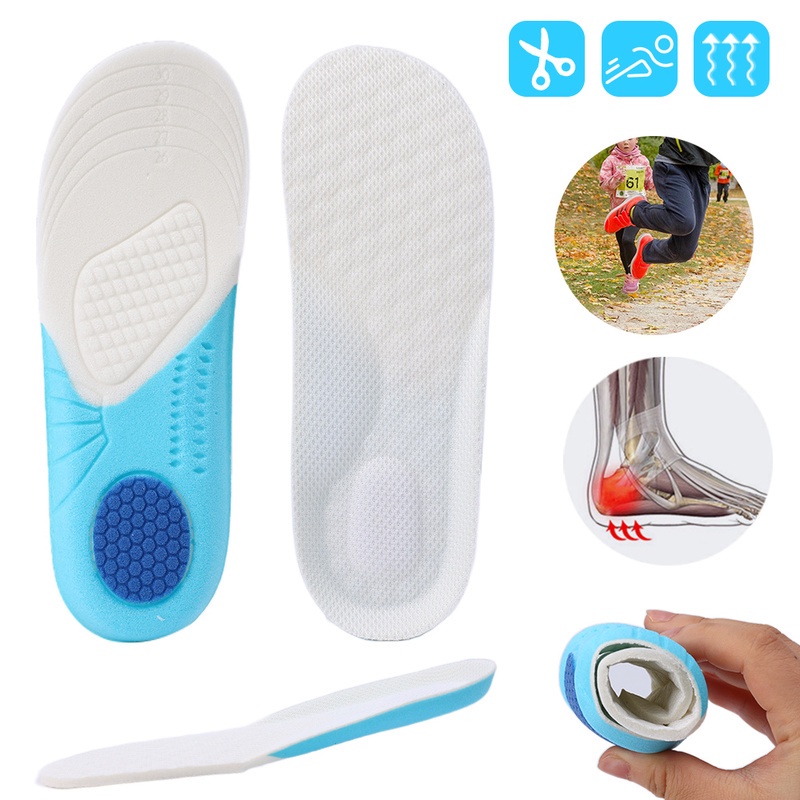 1 Cặp Đế Lót Giày Thể Thao Bằng Xốp Mềm Đàn Hồi Chất Lượng Cao #Cửa Hàng Thời Trang Boomcaca