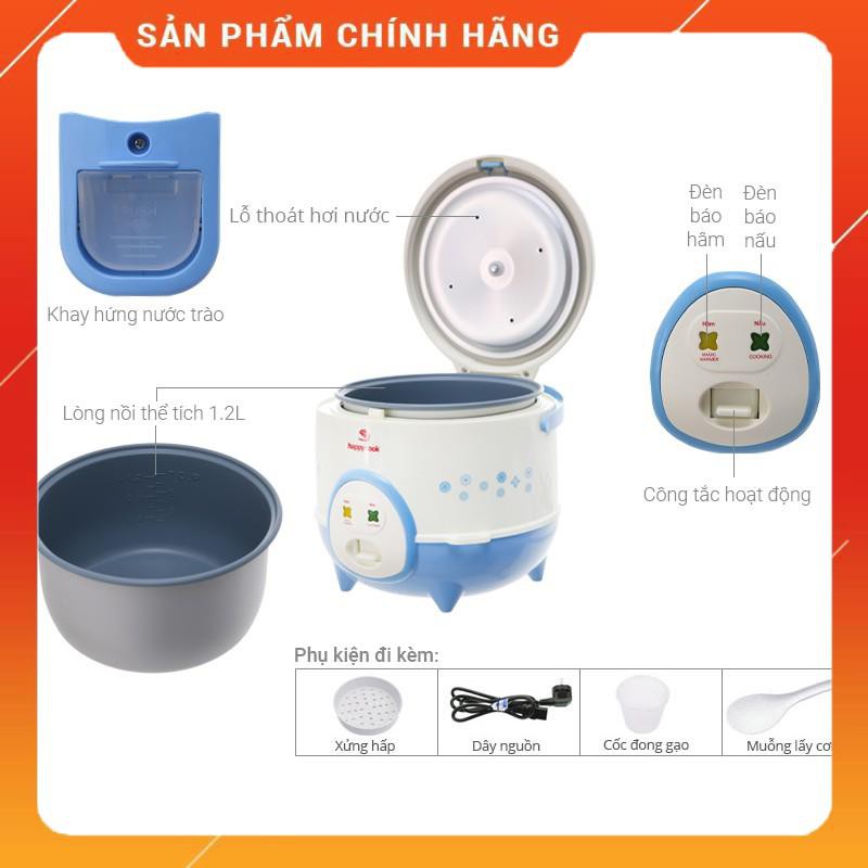 Nồi cơm điện Happycook 1.2 lít HC-120-Xanh | BigBuy360 - bigbuy360.vn
