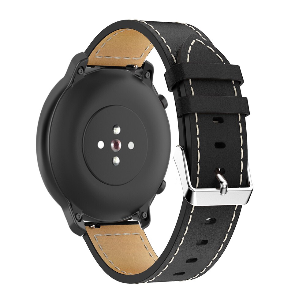 Dây đeo đồng hồ thông minh bằng da 22mm cho Xiaomi Huami Amazfit GTR 47mm Amazfit Sport 3