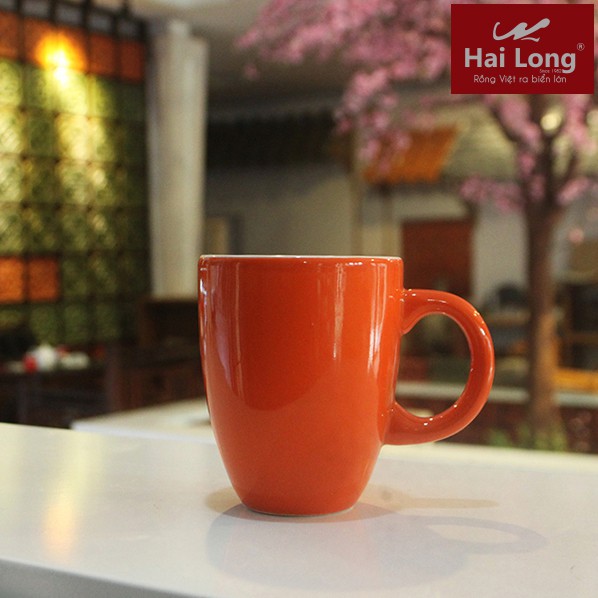 Cốc sứ Latte - Bát Tràng - 280ml - Đa dạng màu sắc - Quai C