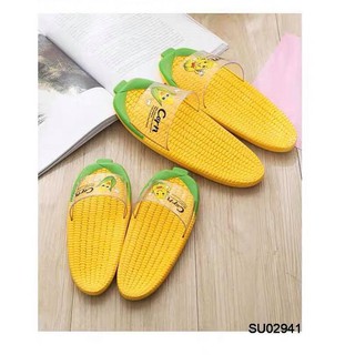 Dép trái bắp cute 2 màu (Tím-Vàng)-SHOPFORGIRL