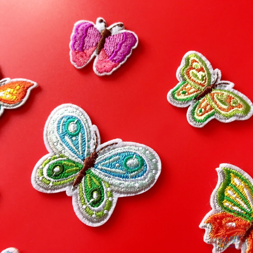 ☸ Animals - Colorful Butterfly Patch ☸ 1Pc Diy Sew on Iron on Badges Patches （Butterfly - Series 04）