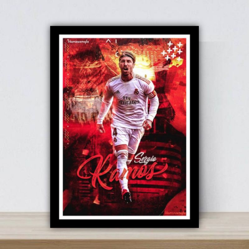 Poster Dán Tường Hình Sergio Ramos