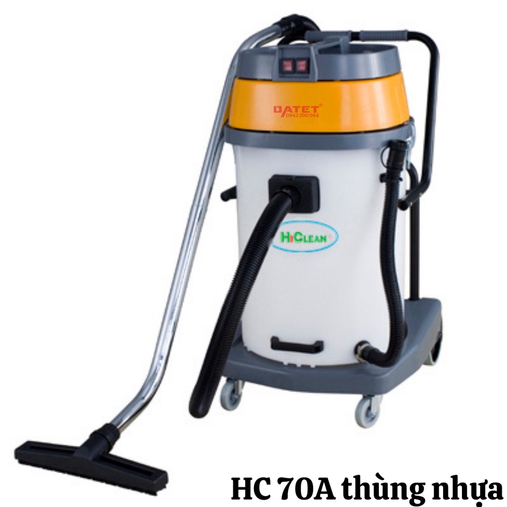 Máy hút bụi Hiclean 2 motor HC 70A (thùng nhựa)