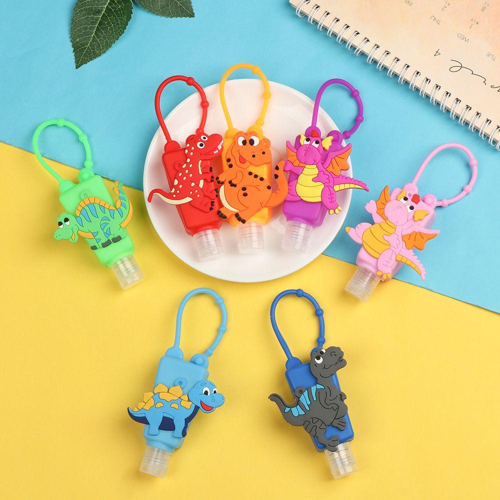 Bộ 5 Vỏ Bọc Chai Lọ Rửa Tay Bằng Silicon Họa Tiết Giáng Sinh Màu Sắc Ngẫu Nhiên