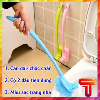 Chổi cọ toilet bồn cầu tiện ích 2 đầu - T3A1