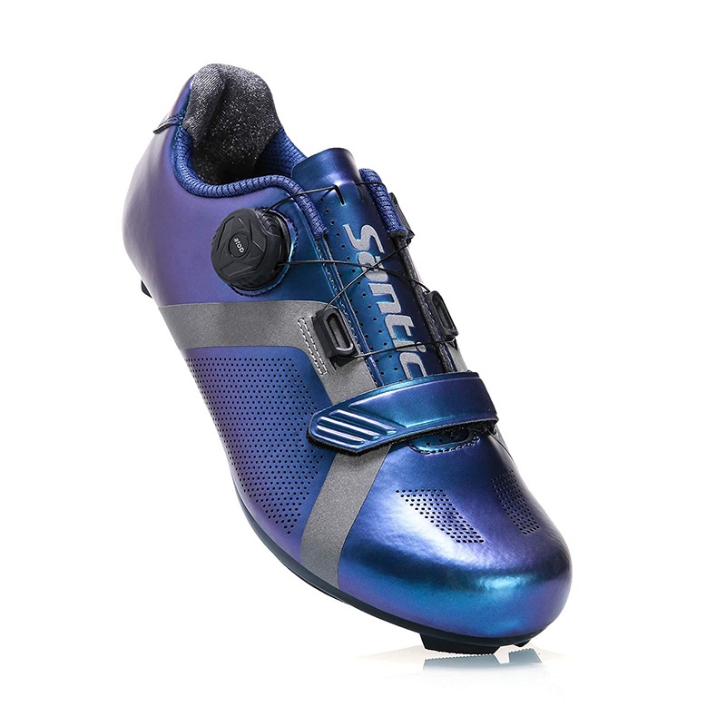 Santic Giày Đạp Xe Nam Đường Đi Xe Đạp Cleats Giày Tương Thích SPD Xe Đạp Cleats Giày Thoáng Khí Giày Đạp Xe Nữ KS20019