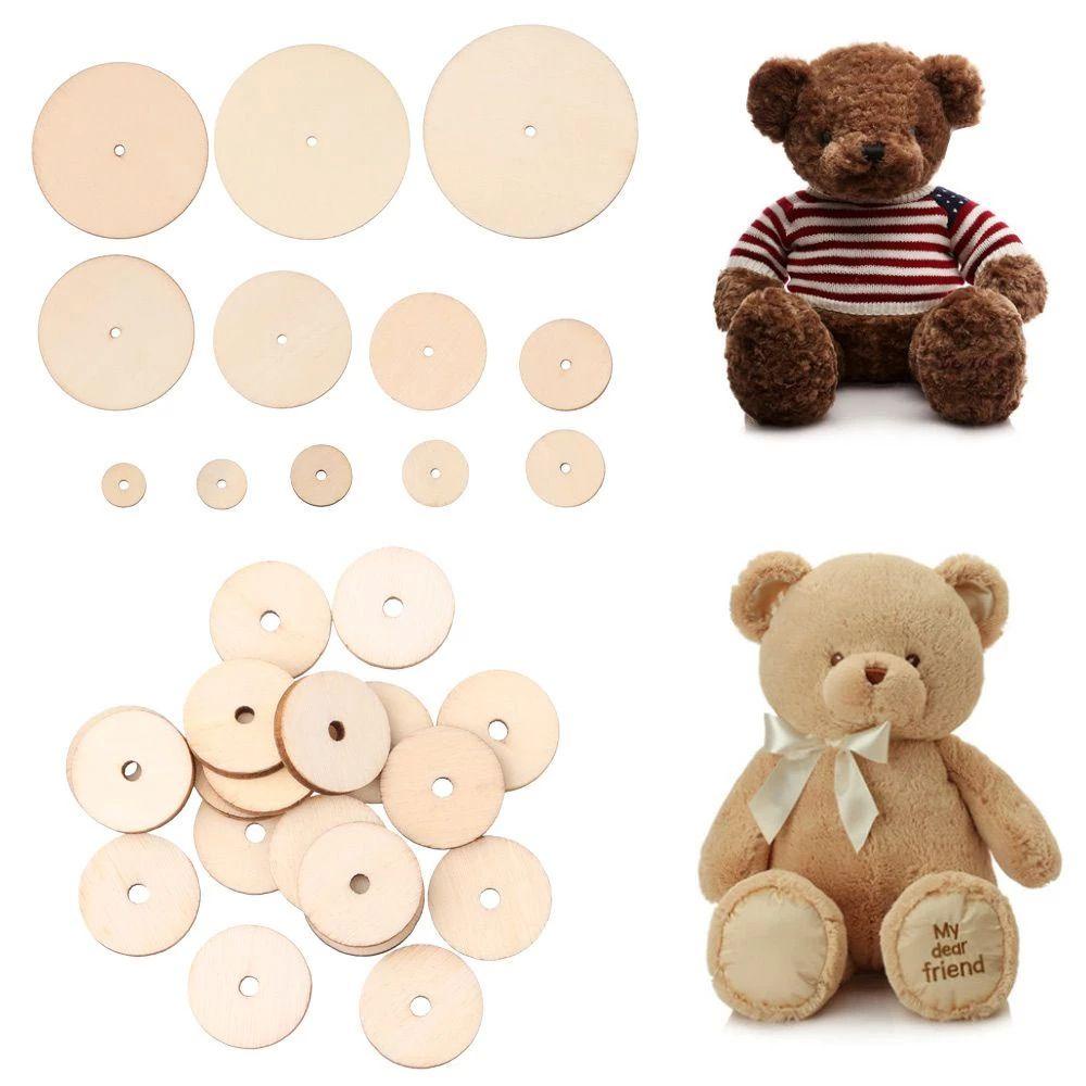 Set 10 Khớp Nối Bằng Gỗ 12-30mm Làm Búp Bê Handmade DIY