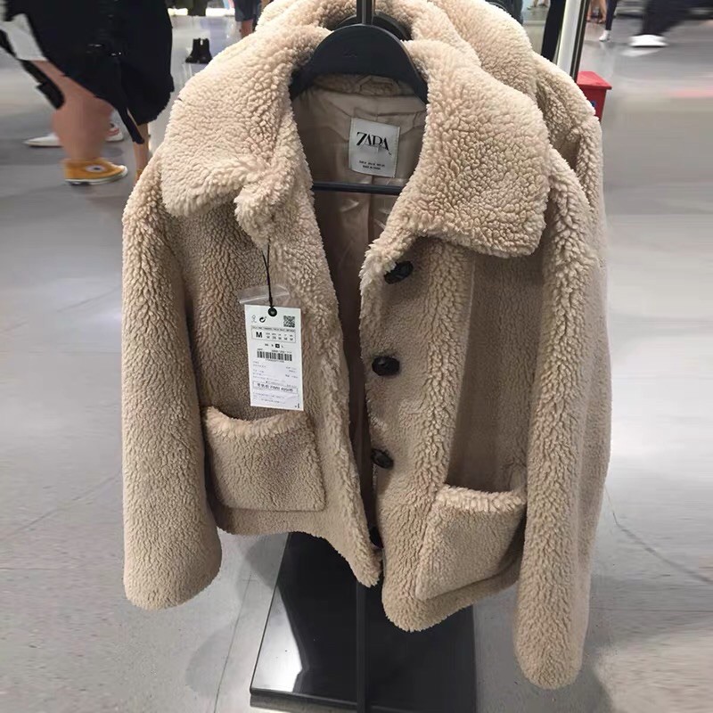 (SĂN M) Áo khoác lông cừu Za.ra