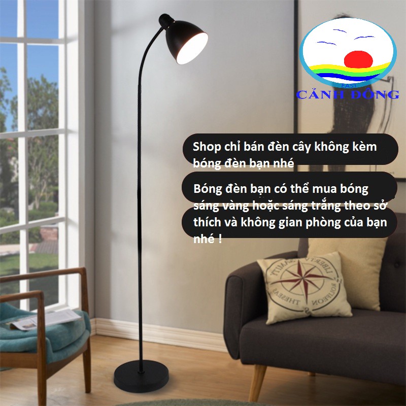 Đèn cây đứng sang trọng xoay 360 di chuyển tiện lợi khắp nơi tháo lắp nhỏ gọn không kèm bóng đèn