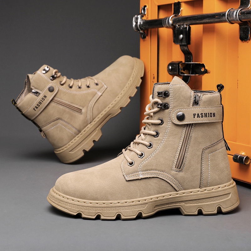 Giày Boot Nam Cổ Cao Thời Trang Cá Tính