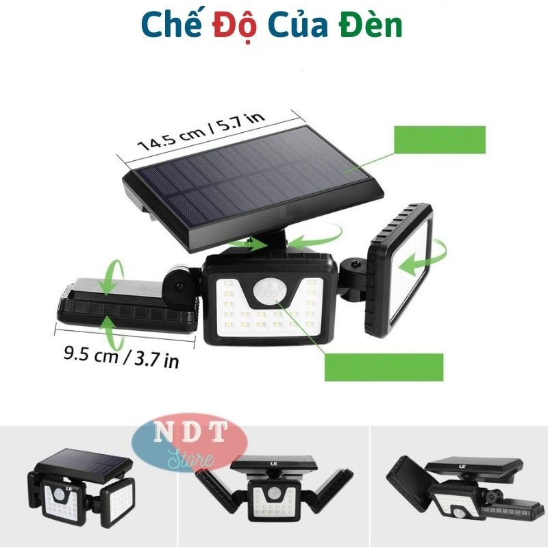 Đèn Năng Lượng Mặt Trời Solar Light FL - 1725A  Giá Rẻ Đèn Led Cảm Biến Chuyển Động Chống Nước