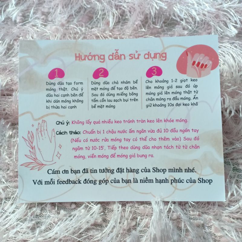 50 TAG GẮN MÓNG GIẢ, THẺ NAILBOX, CARD GẮN NAILBOX, BÌA GẮN NAILBOX, NHÃN GẮN NAILBOX-M1