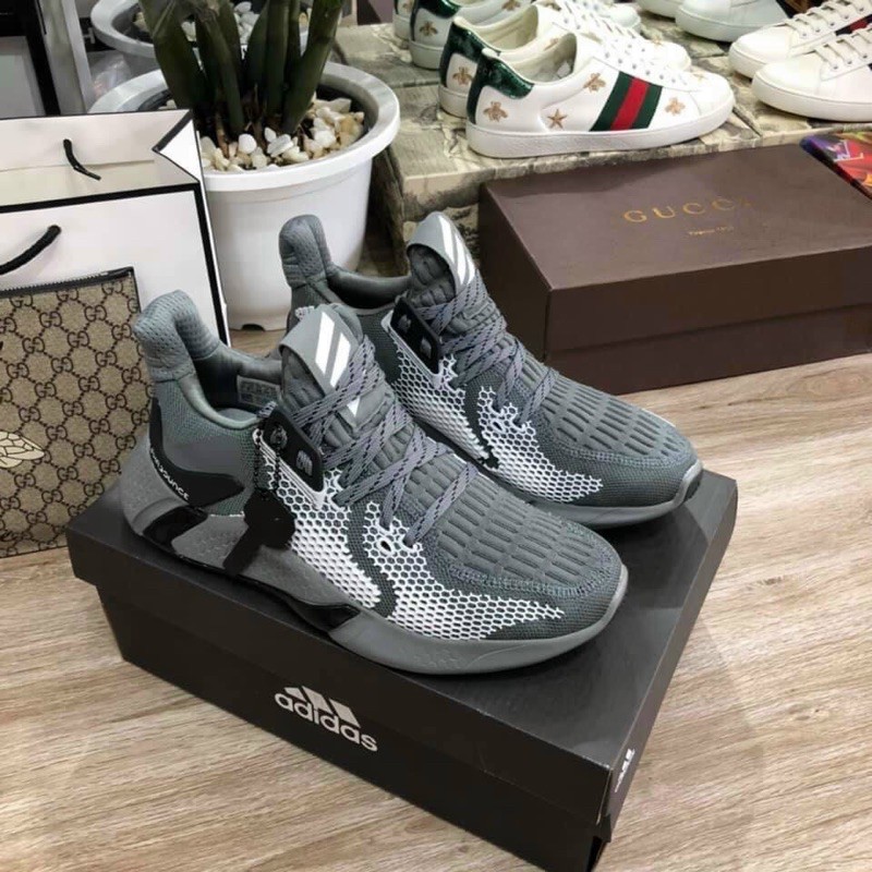 Giày AlphaBounce sneaker thể thao trắng đen mới 2021