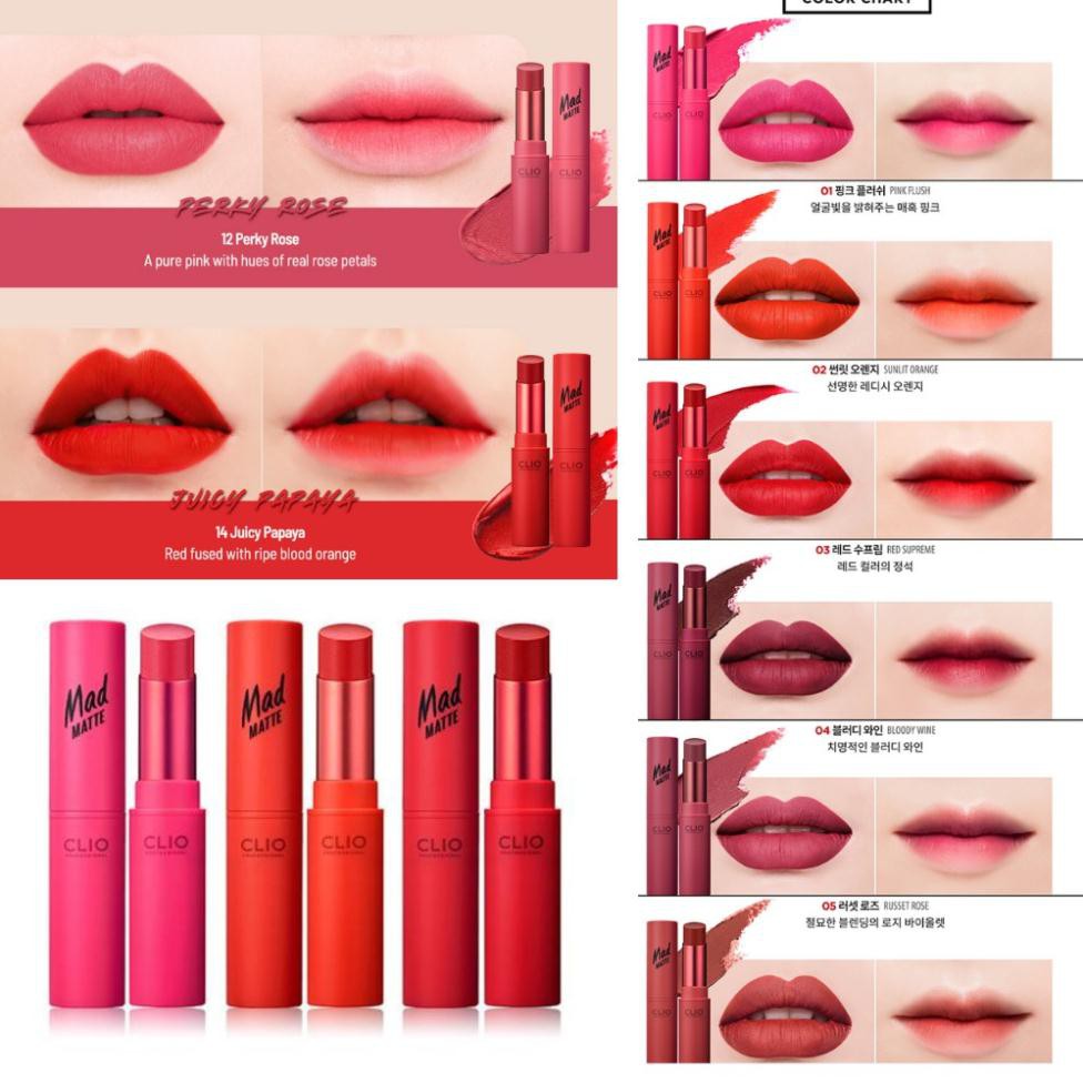 Son Thỏi Lì CLIO MAD MATTE (Có Bill ) | BigBuy360 - bigbuy360.vn