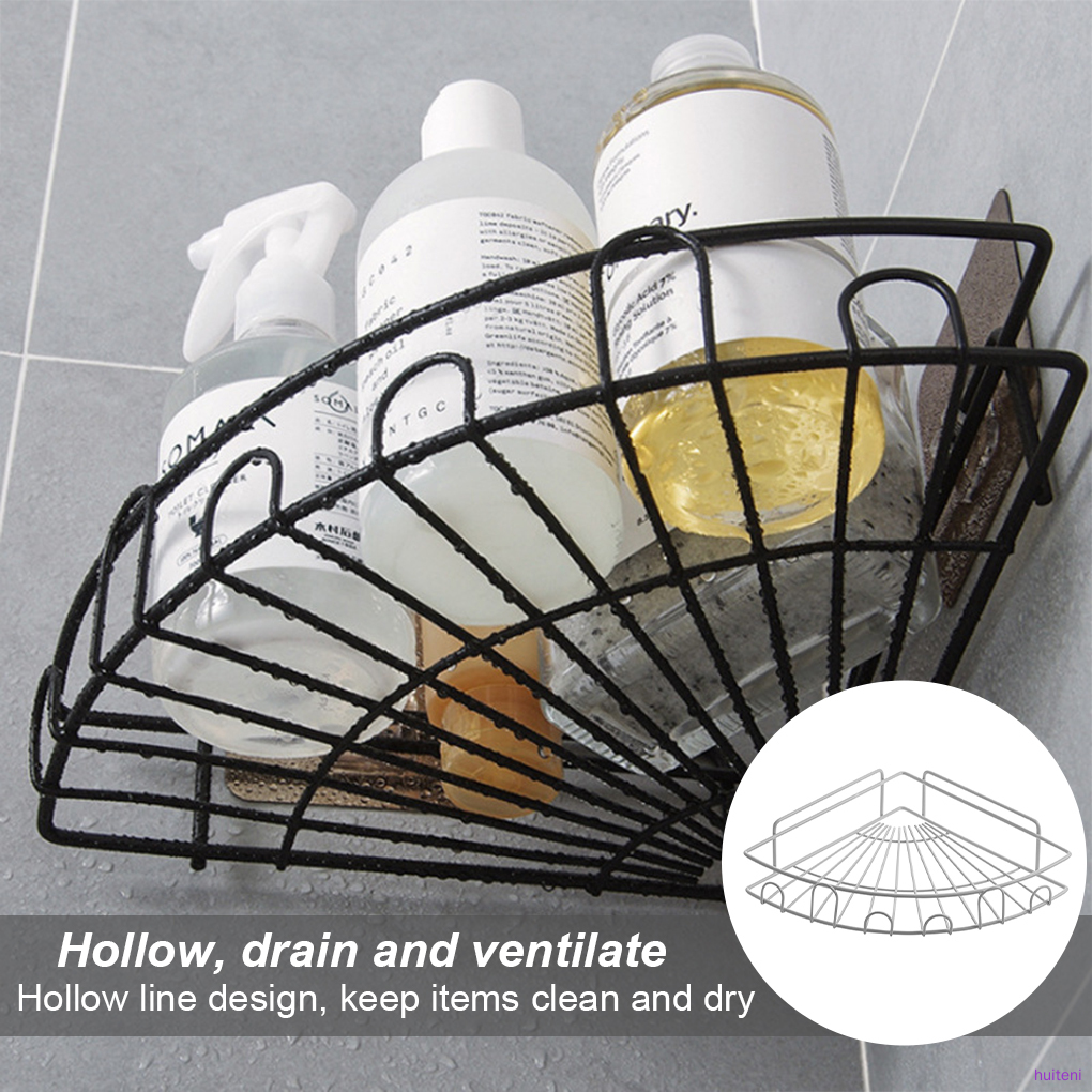 Kệ Sắt Hình Tam Giác Gắn Góc Tường Nhà Tắm Đựng Vật Dụng Tiện Lợi | BigBuy360 - bigbuy360.vn