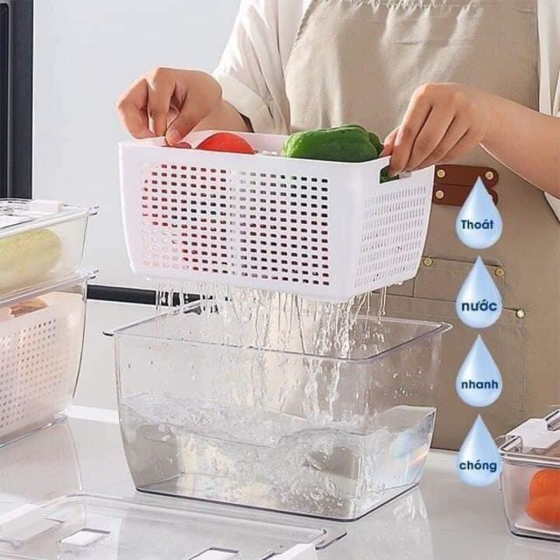 Hộp Đựng Thực Phẩm HOKORI Set 2 Hộp 6588+6589