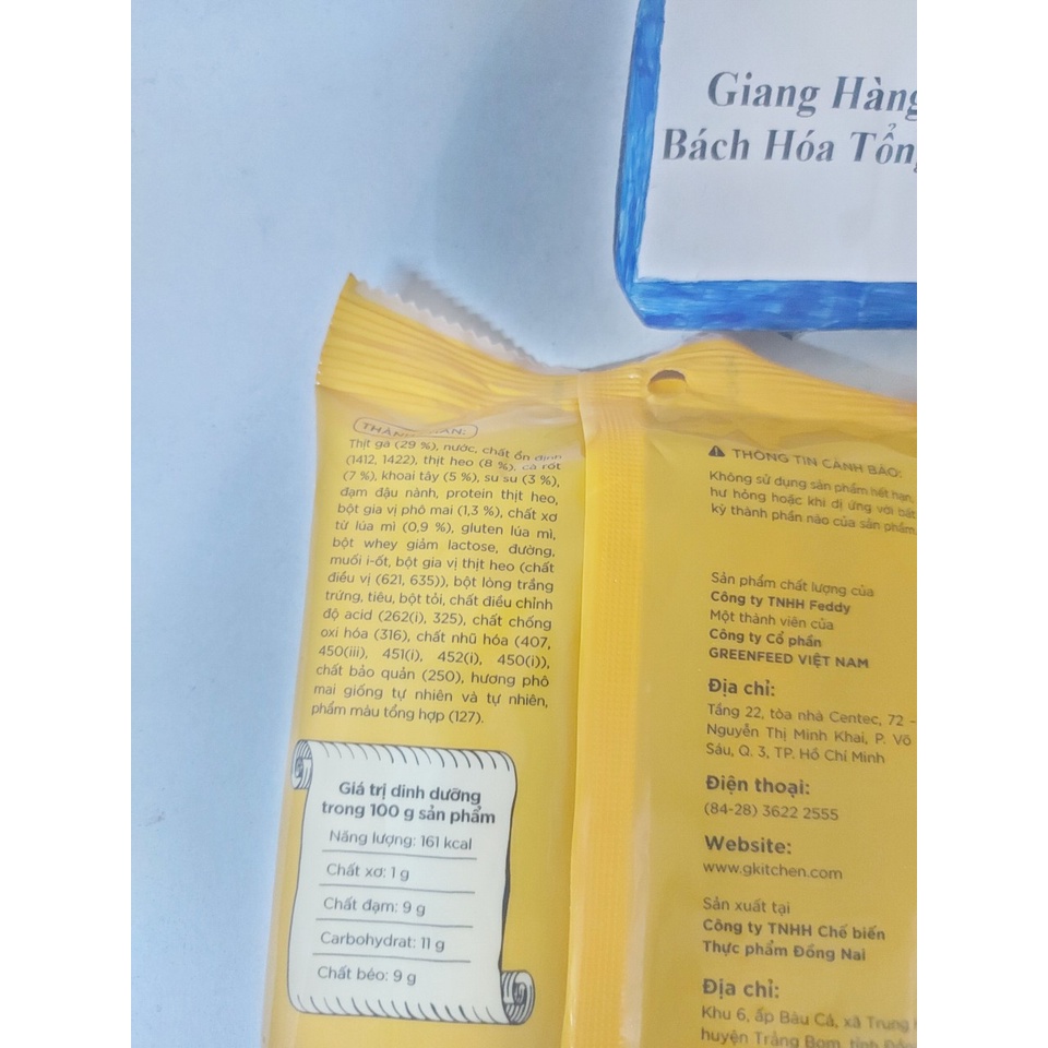 Combo 2 Bịch Xúc Xích Vị Rau Củ Phô Mai WYN 2 x 150 g (5cây/gói) | BigBuy360 - bigbuy360.vn