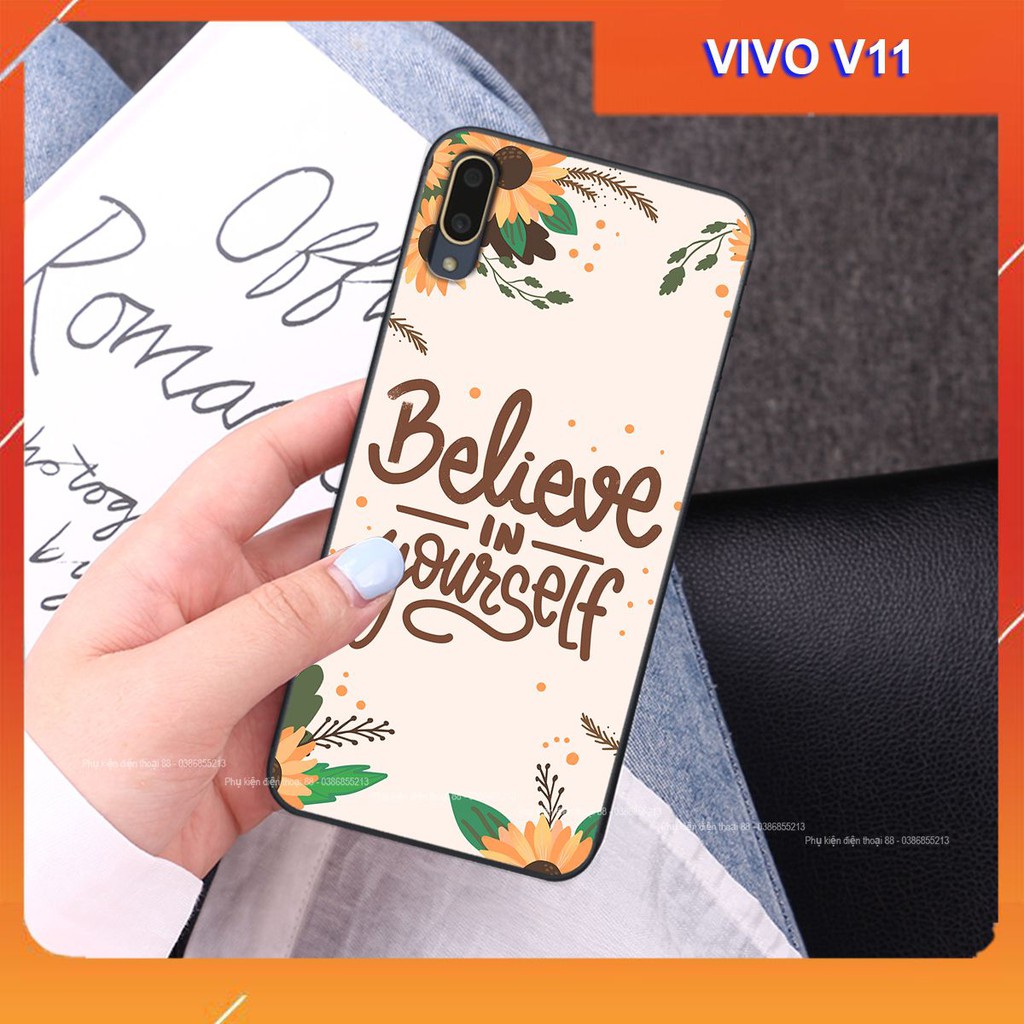 Ốp lưng Vivo V11 hình hình hoa, thiên nga, đẹp thời trang - CAO CẤP - SANG TRỌNG