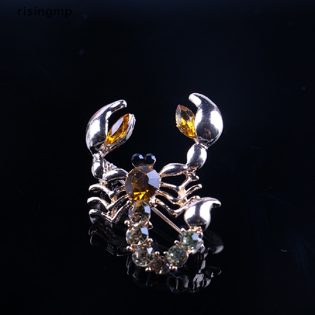 Trâm Cài Áo Hình Bọ Cạp Đính Đá Pha Lê Lấp Lánh ♨Trên đó