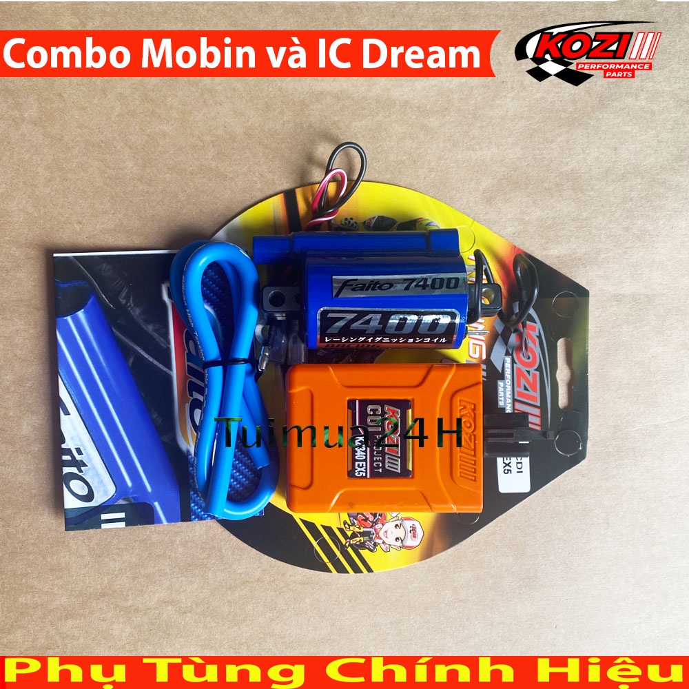 Combo mở tua mobin sườn 7400 và ic Kozi 5 Chân , Dream, Wave100, Sirius 50cc, Galaxy50cc