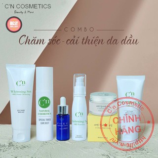 Combo Bộ Sản Phẩm Dành Cho Da Dầu C'n Cosmetics - Ly Ly C'n Cosmetics