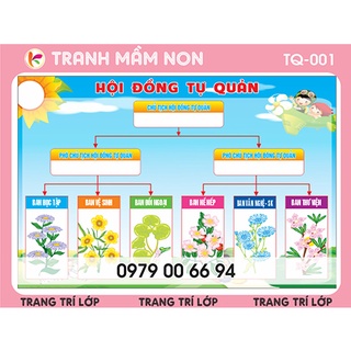 Decal trang trí tiểu học - hội đồng tự quản tq-001