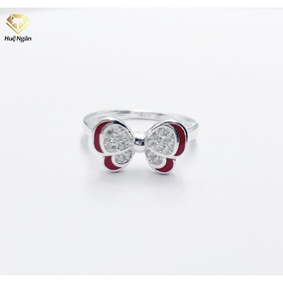 Nhẫn bạc Ý 925 Huệ Ngân - Hồ điệp xinh xinh xắn RYR140047 (li tay nhỏ)