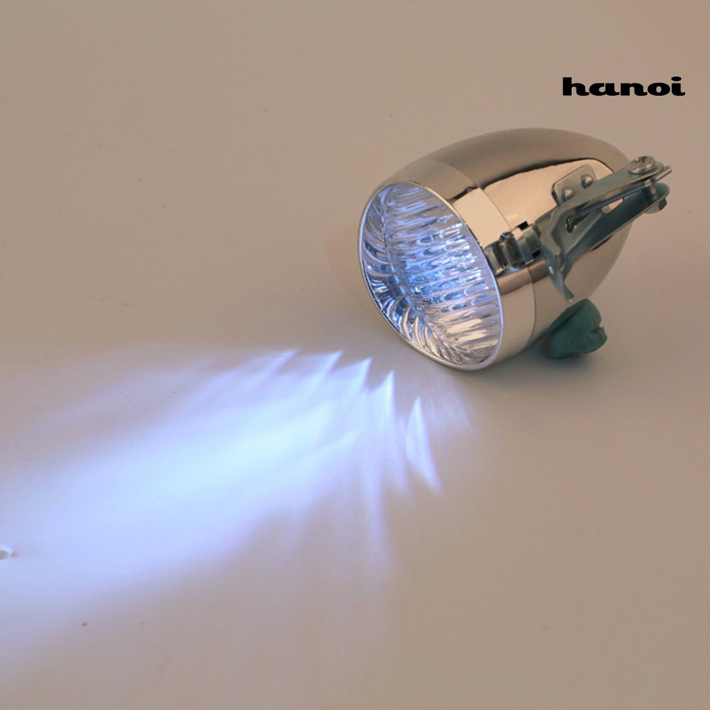 Đèn Pha Xe Đạp 3 Bóng Led Cổ Điển