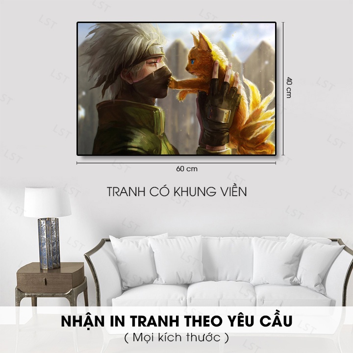 Tranh Naruto, Tranh Anime treo tường cực chất, Tặng kèm móc treo | LST