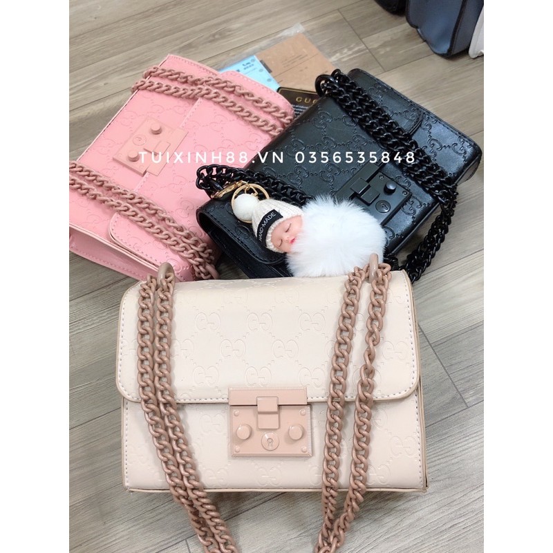 [Mã FASHIONGREEN264 giảm 10% tối đa 30k đơn từ 99k] Túi xách nữ cao cấpTúi in vân chìm CG