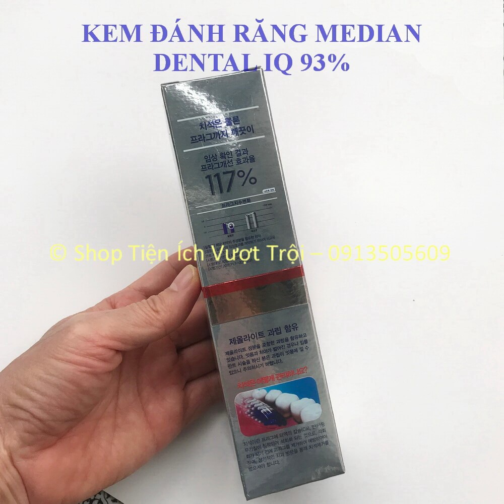 Kem đánh răng 120g Median 93%, trắng răng, ngừa mảng bám, chống hôi miệng, sâu răng Median toothpaste-Tiện Ích Vượt Trội