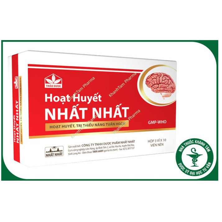 (Chính hãng) Hoạt Huyết Nhất Nhất - ngừa tai biến , đột quỵ