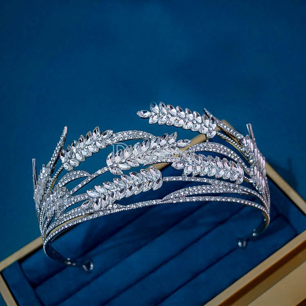 Vương miện tiara phụ kiện tóc công chúa cho cô dâu đám cưới