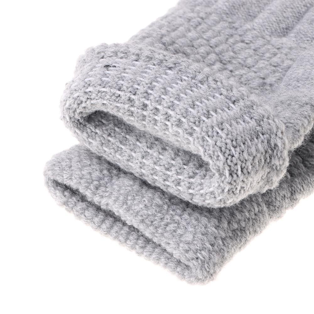 LEILY Găng Tay Len Nhung Ấm Áp Thời Trang