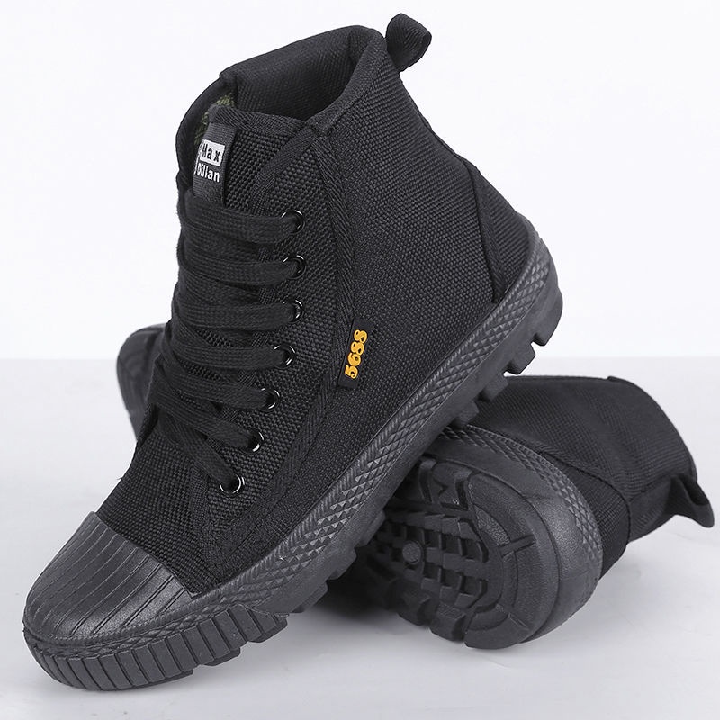 Giày Bảo Hộ Lao Động Bằng Vải Canvas Chống Trượt Chống Mòn Thoáng Khí Cho Nam