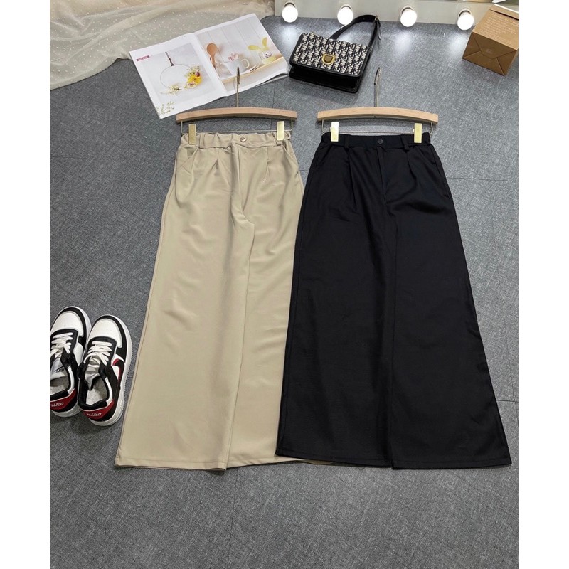 [Mã FADIRECT20 giảm 20K đơn 150K] Quần ống rộng cạp cao, kaky mềm mịn, nhiều màu | BigBuy360 - bigbuy360.vn