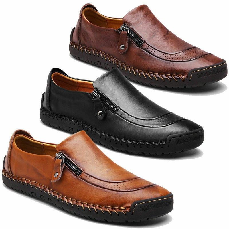 Giày loafer nam chống trượt phong cách vintage