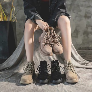 Giày cao cổ / boots da lộn nữ ulzzang