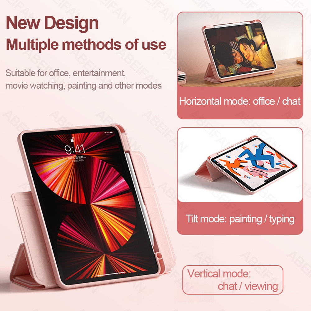 Ốp Máy Tính Bảng Silicon Nam Châm Xoay 360 Độ Cho IPad Mini 6 IPad Air410.9 Air5 2022 IPad 9 Pro11