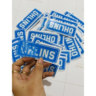[Gia 1 cap ( 2tem)] Tem trong suốt dán bình dầu