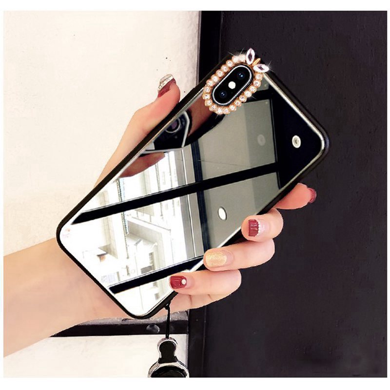 IPhone 6 7 8 Plus X XS XR XS Max Bling Mirror phone case