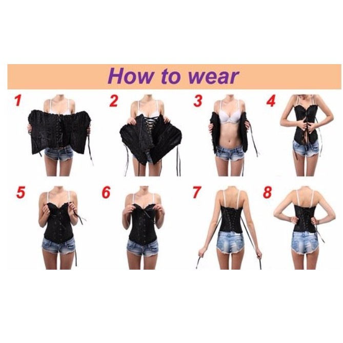 Áo định hình corset cúp ngực nịt bụng quyến rũ thời trang dành cho nữ | BigBuy360 - bigbuy360.vn