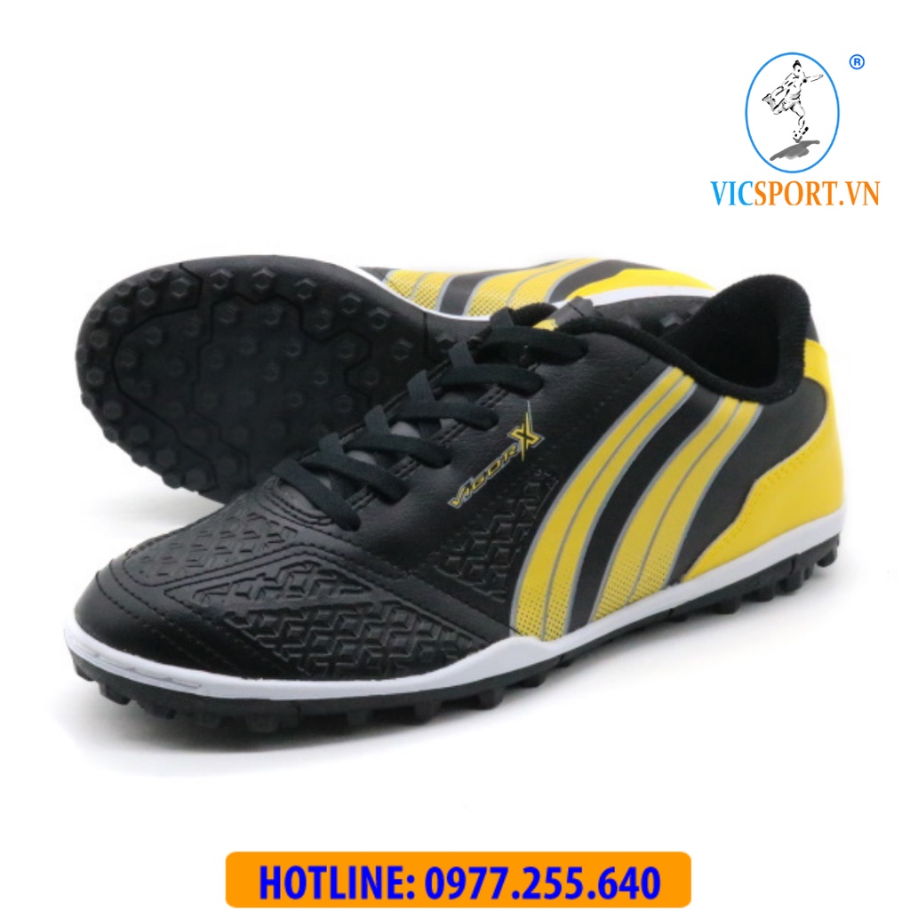 (Tặng Túi Đựng + Vớ) Giày Đá Bóng Pan Thái Vigor X T.F Màu Đen  (Chính Hãng) - Vicsport