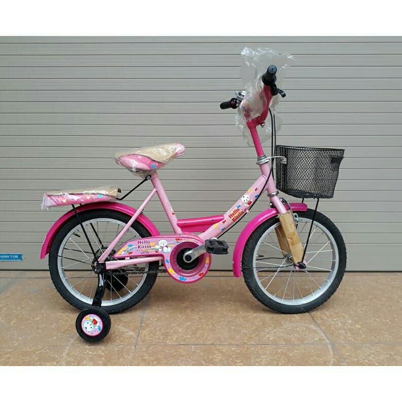 [trợ giá] Xe đạp bánh 16 cho bé gái 5-8 tuổi (khung ngang/khung võng)